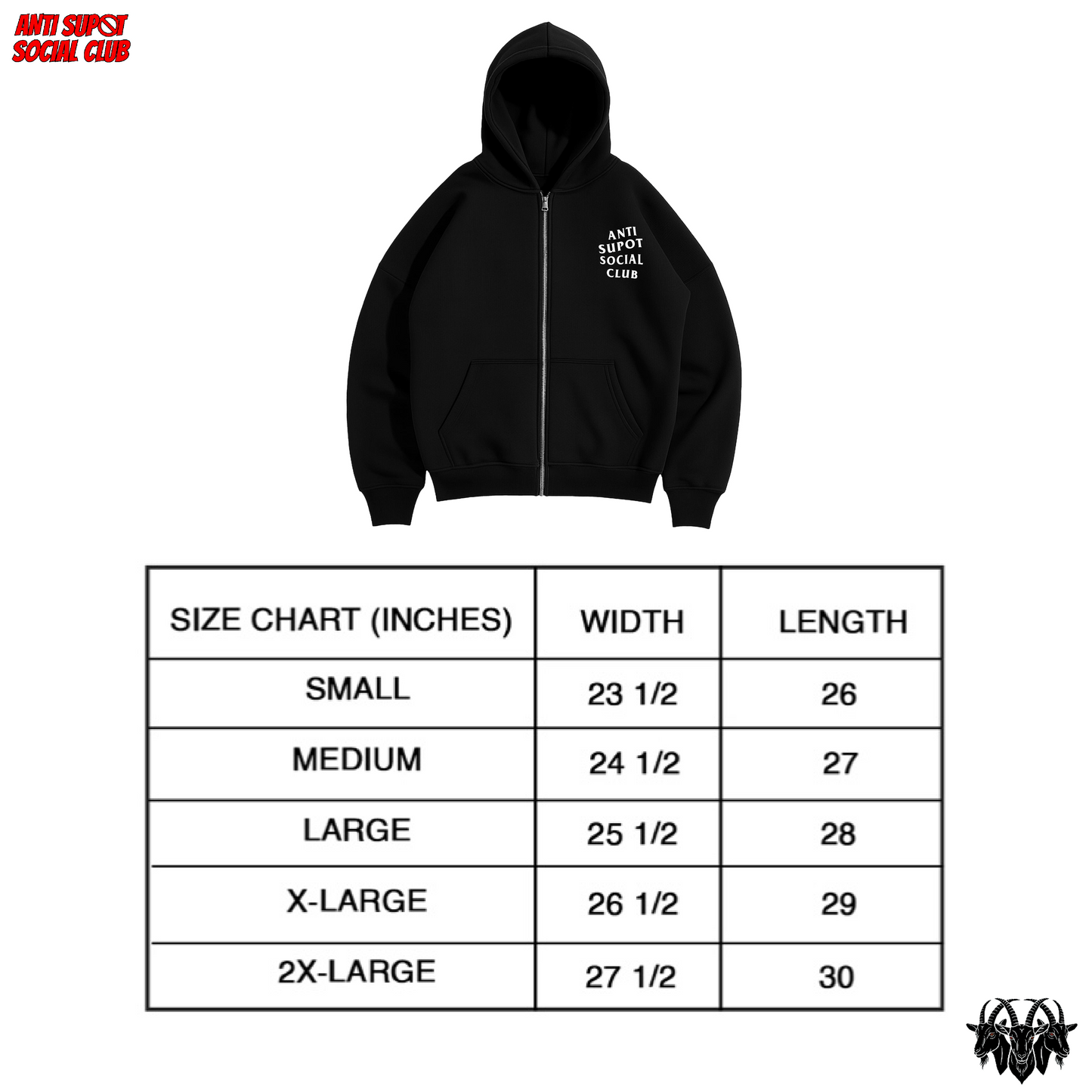 ASSC PREMIUM OVERSIZED FULLZIP HOODIE